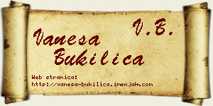 Vanesa Bukilica vizit kartica